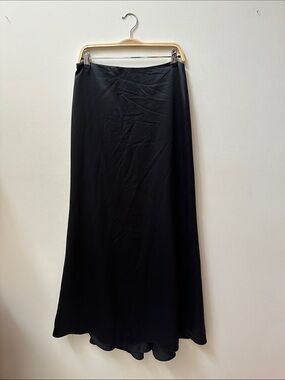 David's Bridal Black Maxi Skirt